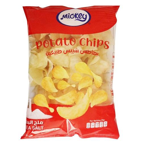 Mickey Potato Chips With Sea Salt Vegan Gluten Free And Cholesterol Free 80g