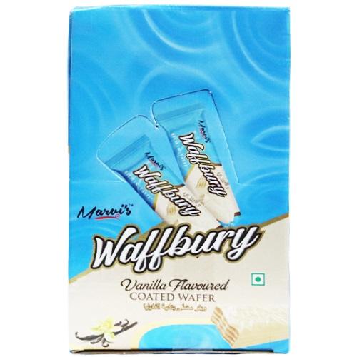 Marvi's Wallbury Vanilla Flowered Coated Wafer 24Pcs 720g