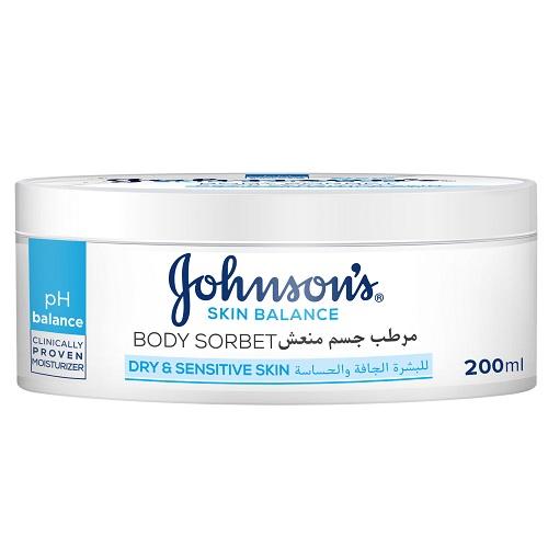Johnson's Skin Balance Body Sorbet for Dry & Sensitive Skin 200ml