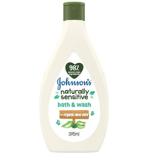 Johnson’s Naturally Sensitive Organic Aloe Vera Head to Toe Wash 395ml