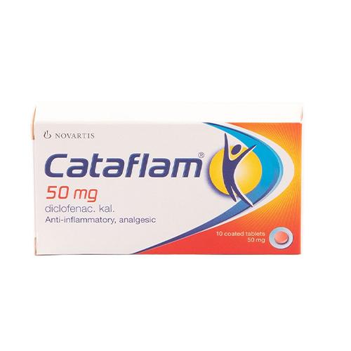 Cataflam Diclofenac 50mg Anti Inflammatory and Analgesic 10Coated Tablets